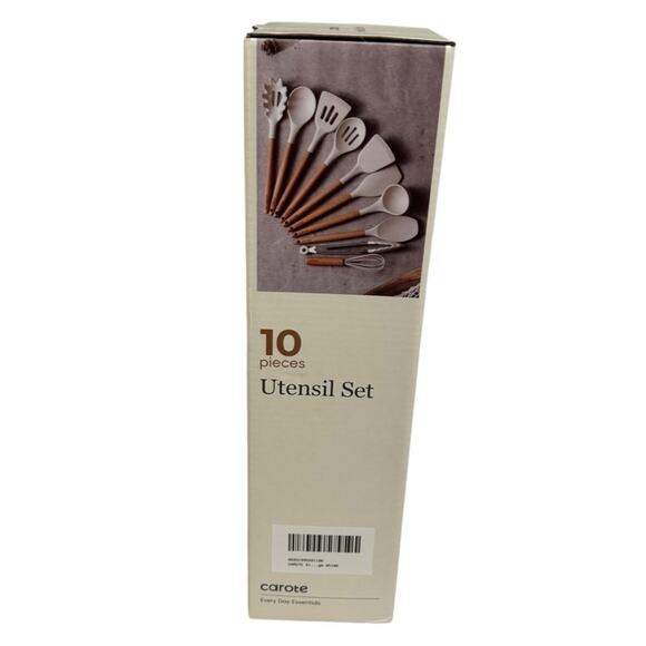 CAROTE Neutral Color Home Series Cooking Utensil Set - 10 Pieces - Picture 10 of 11